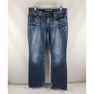 Big Star Jeans Womens 32R Blue Casey Low Rise Straight Leg Denim (32x31)